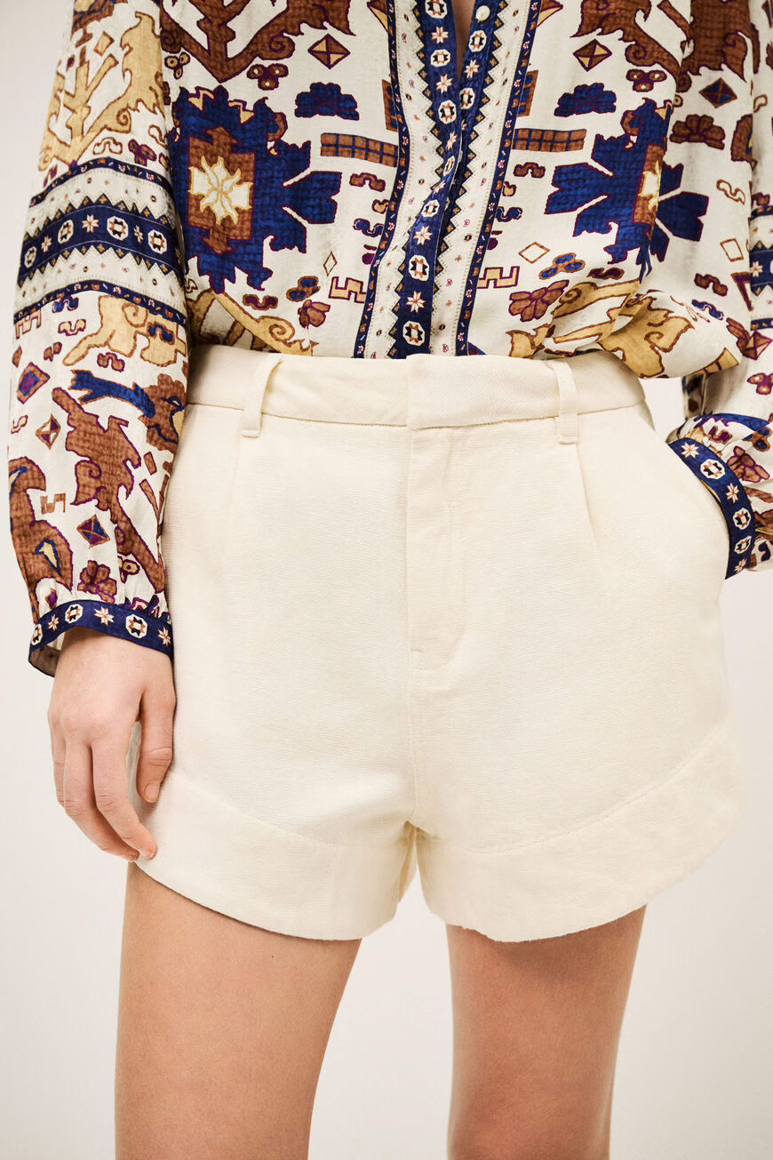 Light Gray מכנסיים קצרים לנשים Roma BA&SH