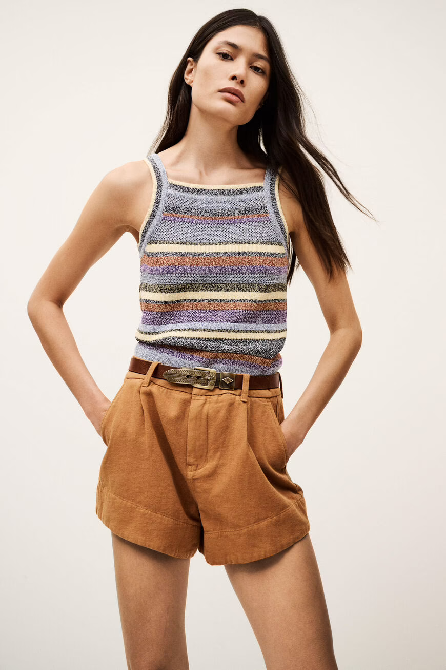 Antique White מכנסיים קצרים לנשים Roma BA&SH