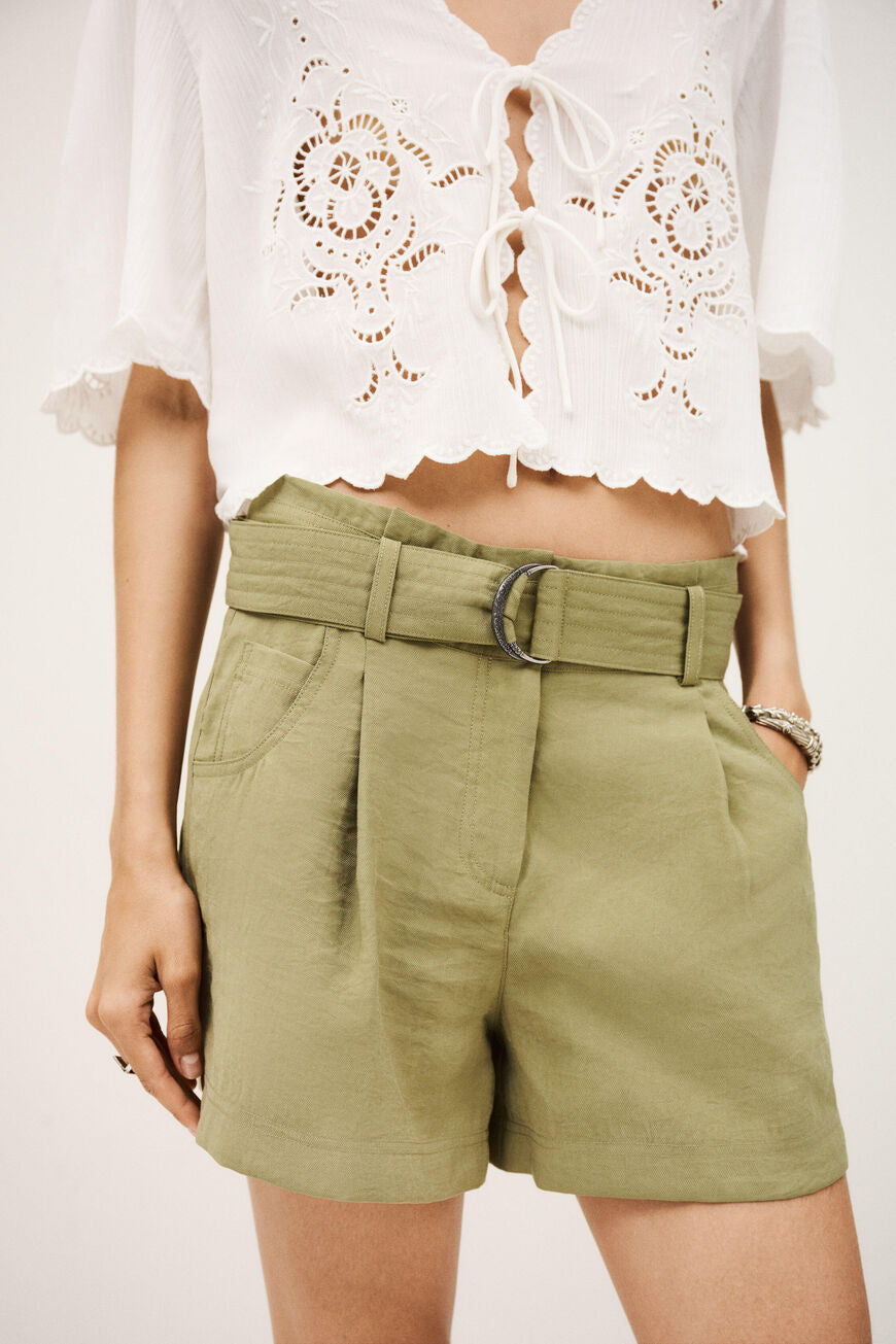 Light Gray SHORT DEMIE מכנסיים קצרים BA&SH