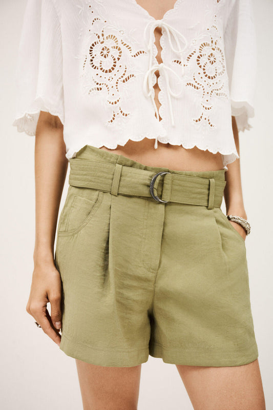 Light Gray SHORT DEMIE מכנסיים קצרים BA&SH