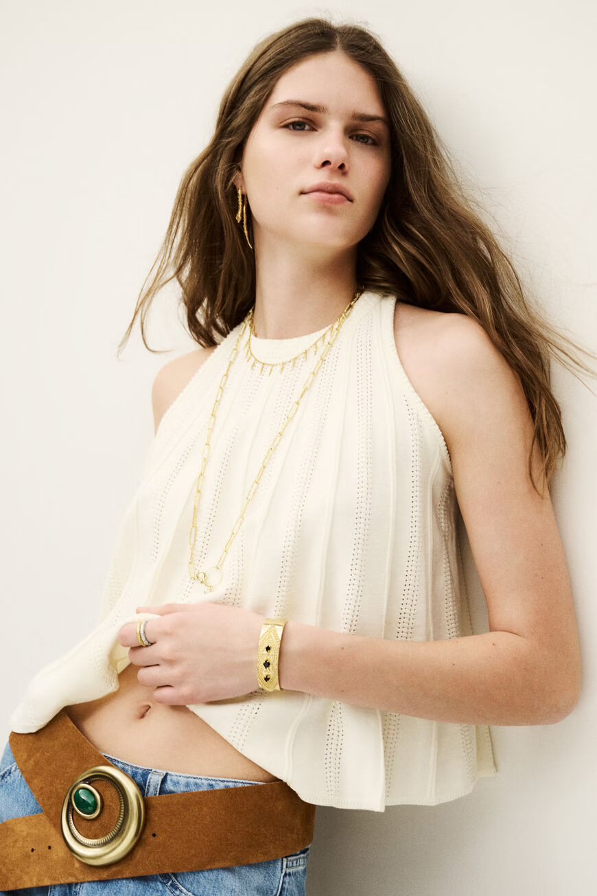 Light Gray גופיה לנשים Serres BA&SH