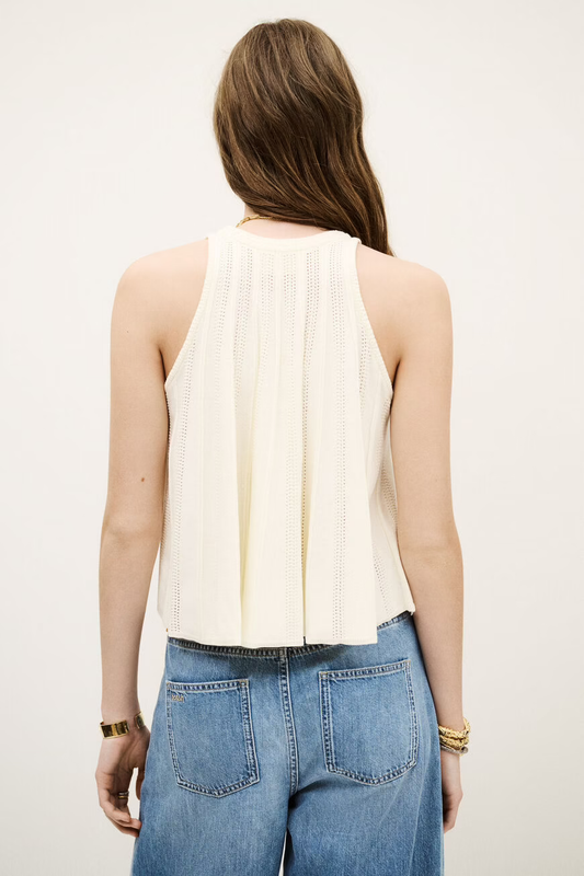 Antique White גופיה לנשים Serres BA&SH