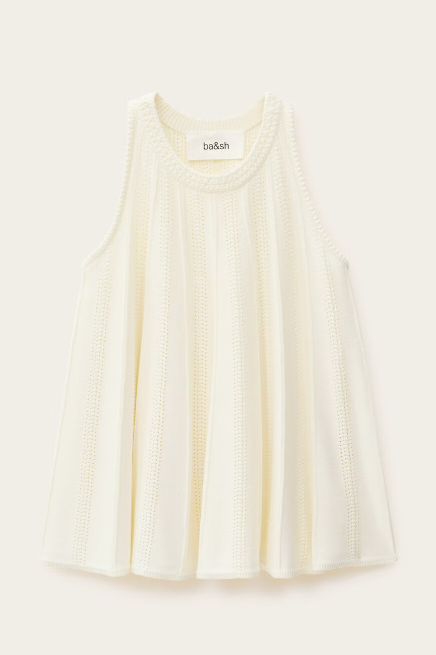 Antique White גופיה לנשים Serres BA&SH