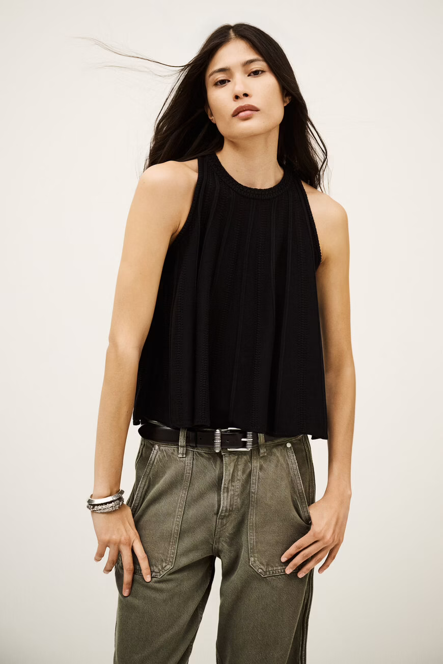 Antique White גופיה לנשים Serres BA&SH