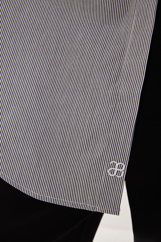 Black חולצה מכופתרת ארוכה לנשים Mila USTABELLE