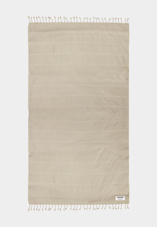 Light Gray מגבת חוף Sand Free- Tulum SUNKISSED