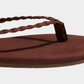 Saddle Brown כפכפים לנשים Lily Braid TKEES