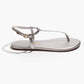 White Smoke סנדלי אצבע לנשים Mariana Metallics TKEES
