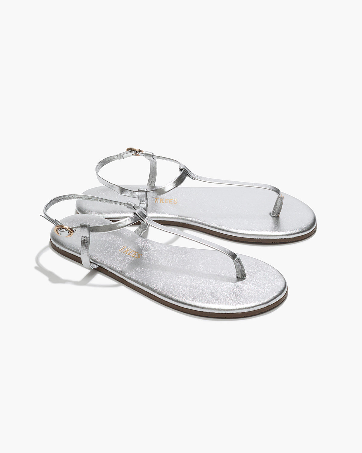 White Smoke סנדלי אצבע לנשים Mariana Metallics TKEES