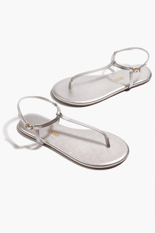 White Smoke סנדלי אצבע לנשים Mariana Metallics TKEES