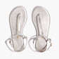 White Smoke סנדלי אצבע לנשים Mariana Metallics TKEES
