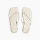 Antique White סנדלי עור לנשים Square Toe Millie TKEES