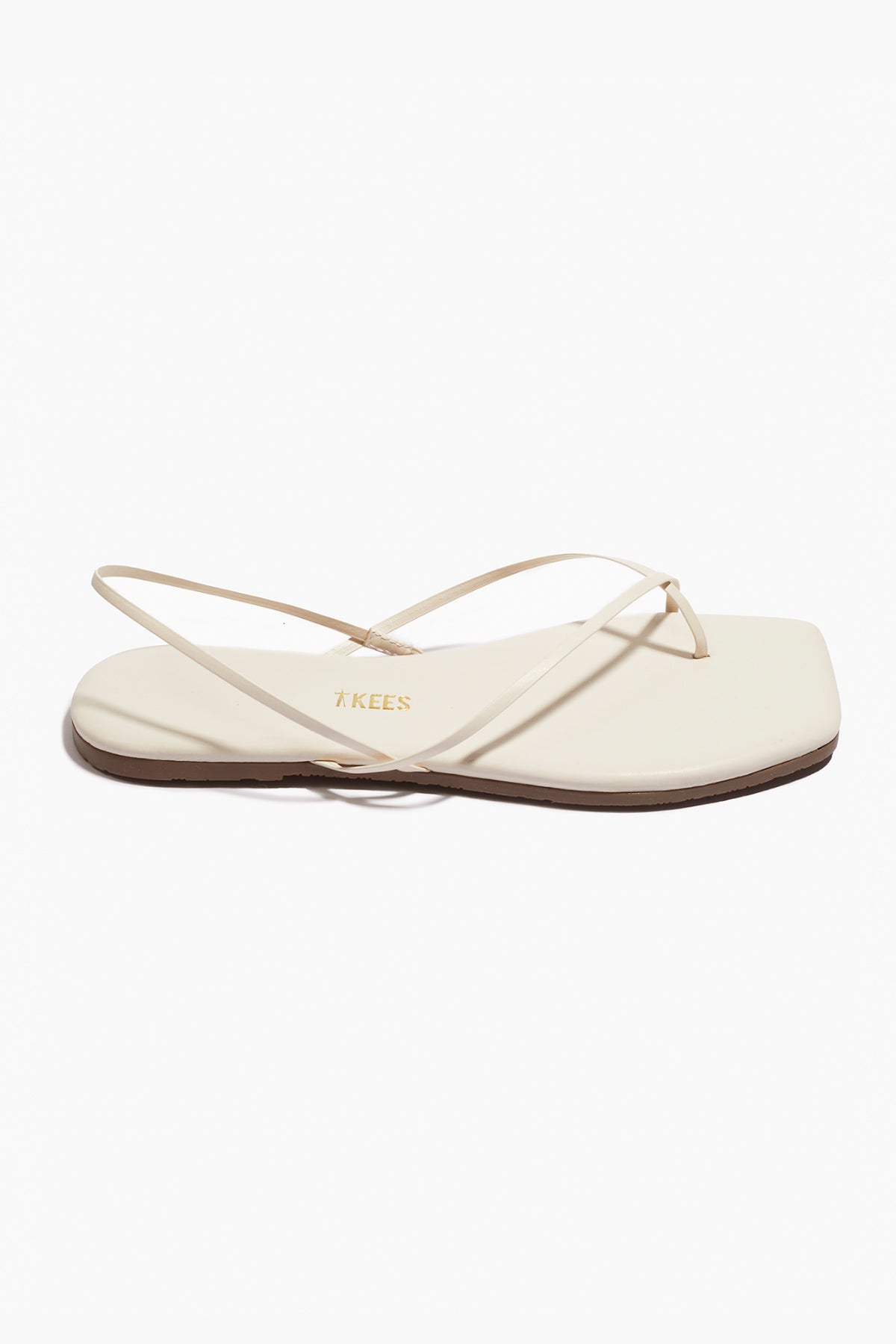 Antique White סנדלי עור לנשים Square Toe Millie TKEES