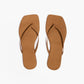 White Smoke כפכפי אצבע לנשים Square Toe Lily Suede TKEES