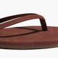 Saddle Brown כפכפי אצבע לנשים Square Toe Lily Suede TKEES
