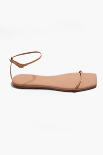 White Smoke סנדלי עור לנשים Square Toe Twiggy TKEES