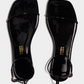 Black סנדלים לנשים Square Toe Twiggy TKEES