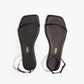 White Smoke סנדלי עור לנשים Square Toe Twiggy TKEES