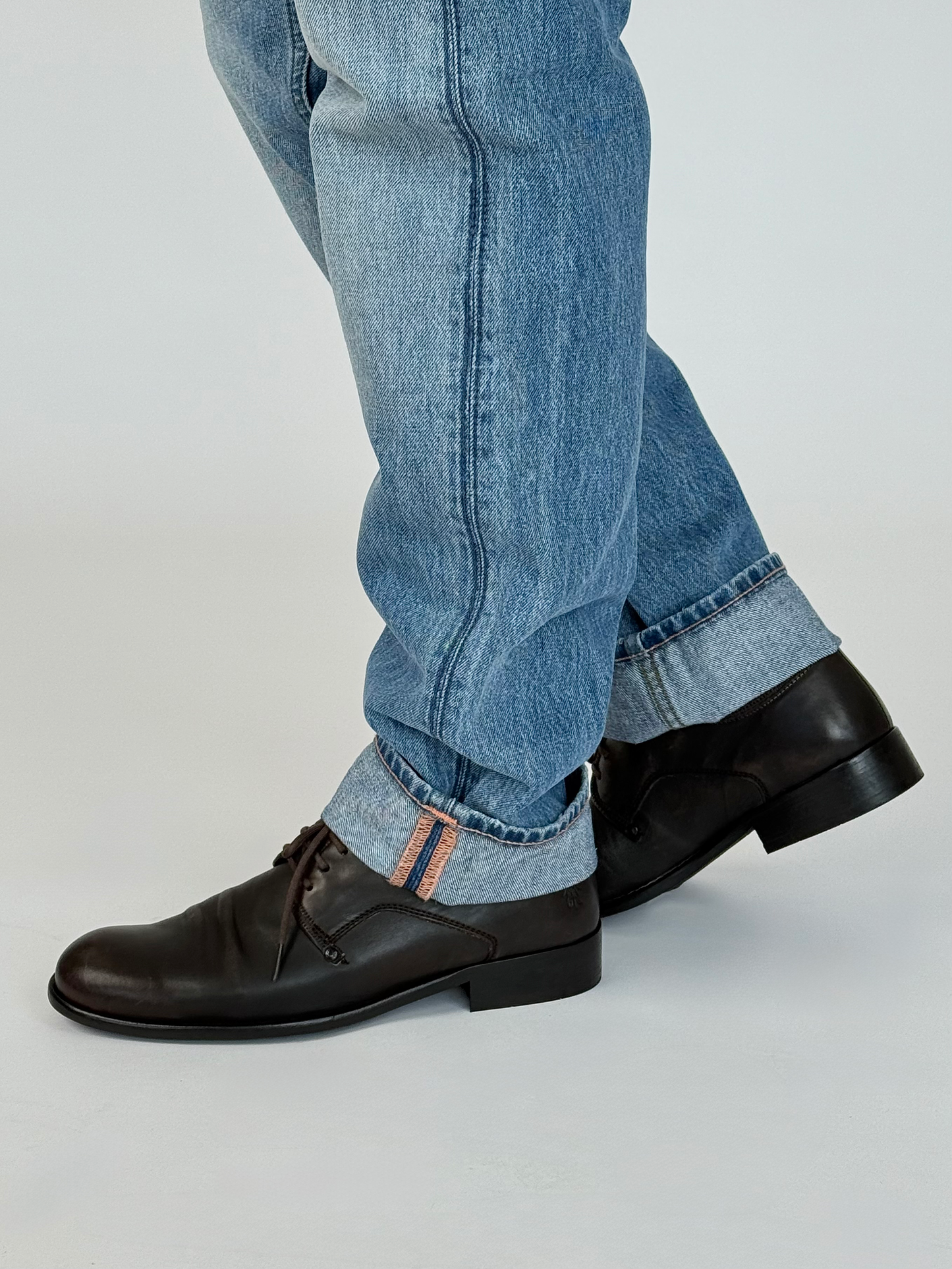 Light Gray נעלי אוקספורד עם קפלים West FLY LONDON