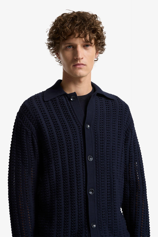 Black קרדיגן לגברים Evening SEVEN FOR ALL MANKIND