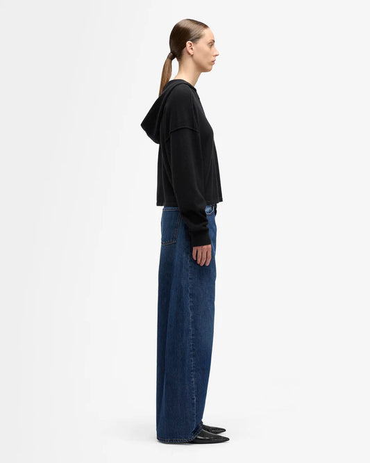 White Smoke קפוצ'ון קשמיר לנשים Zipper SEVEN FOR ALL MANKIND