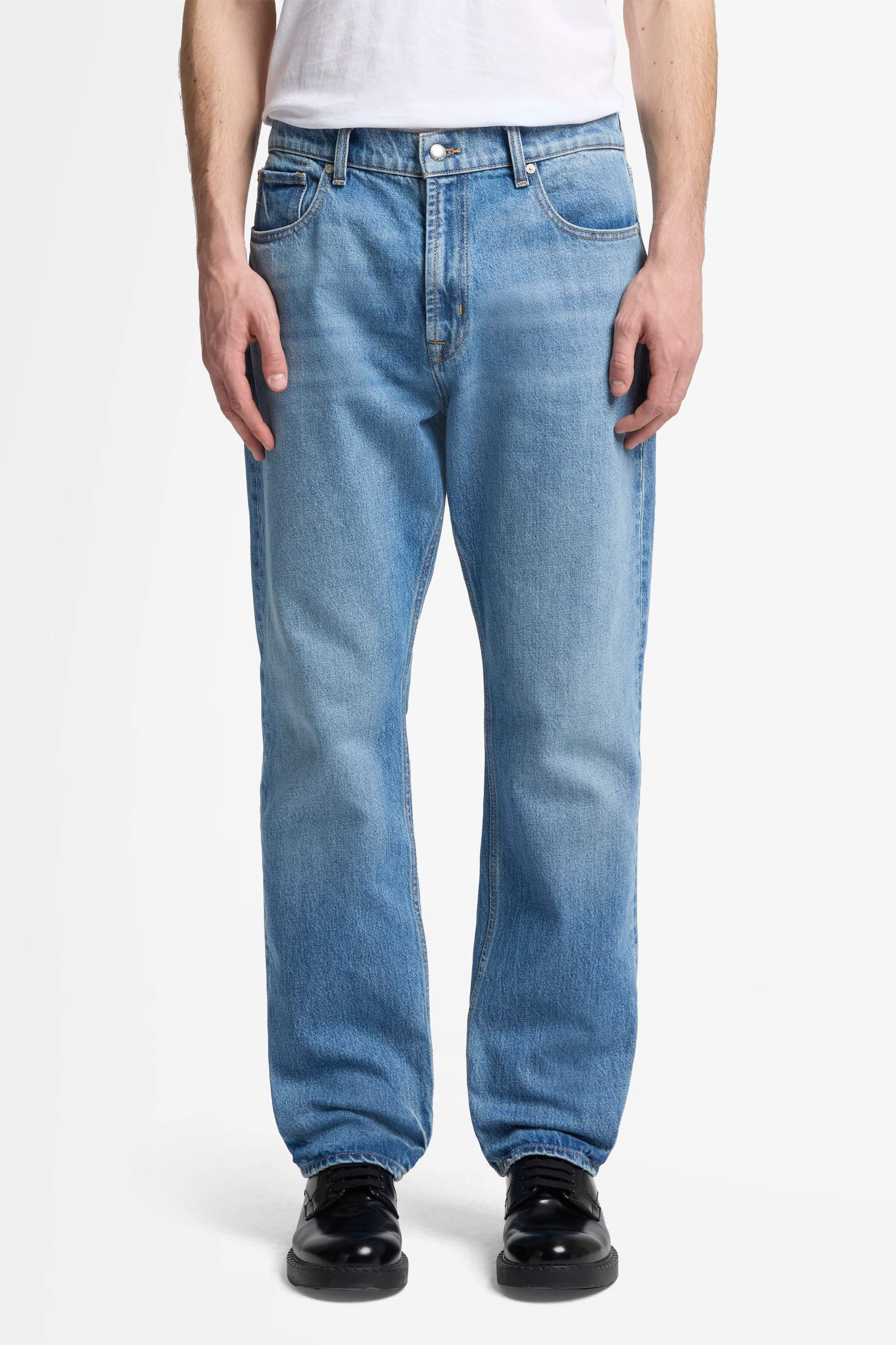 Dark Slate Blue ג׳ינס ארוך לגברים Modern – Straight Leg SEVEN FOR ALL MANKIND