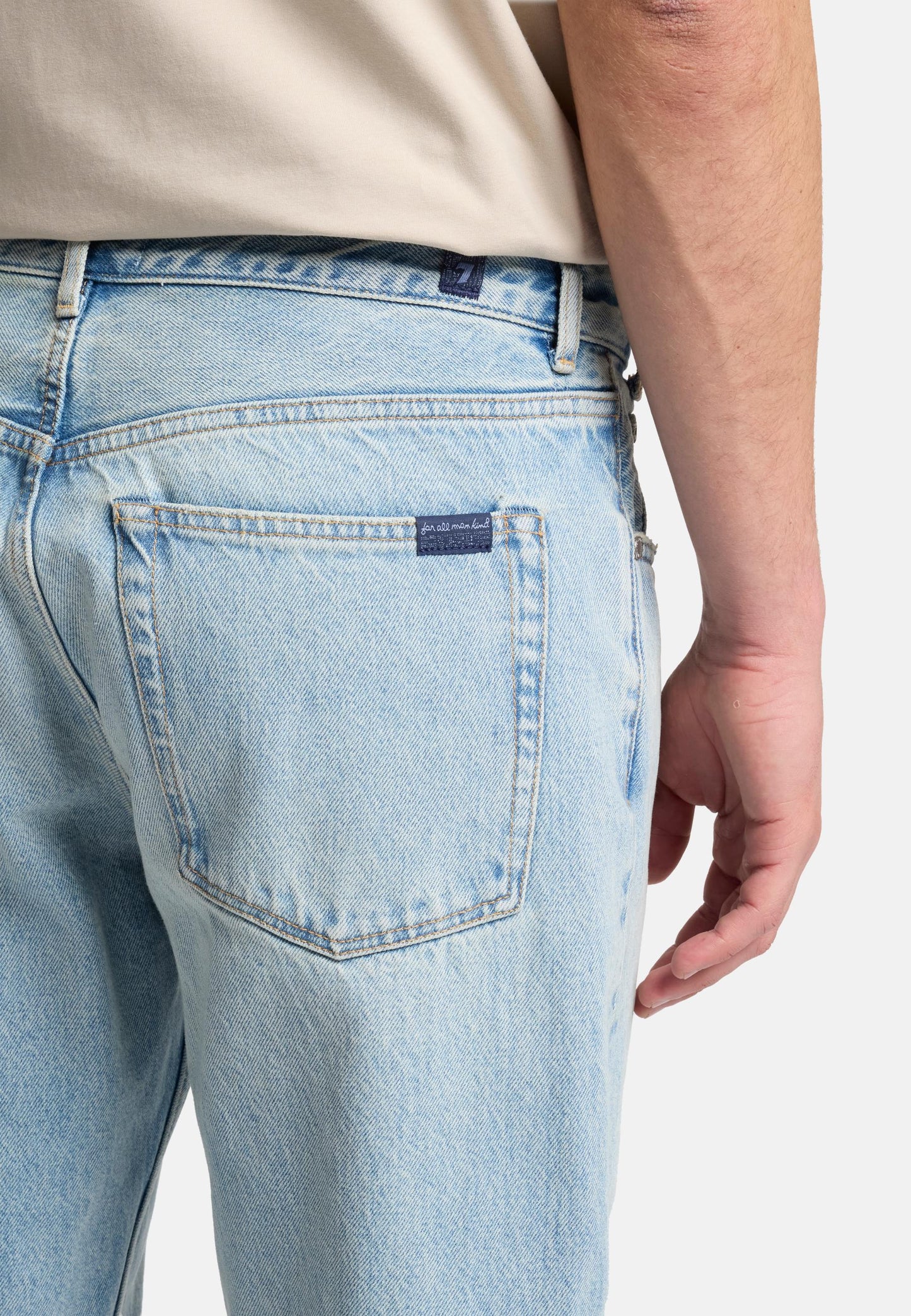 Light Gray ג׳ינס ארוך לגברים Modern – Straight Leg SEVEN FOR ALL MANKIND