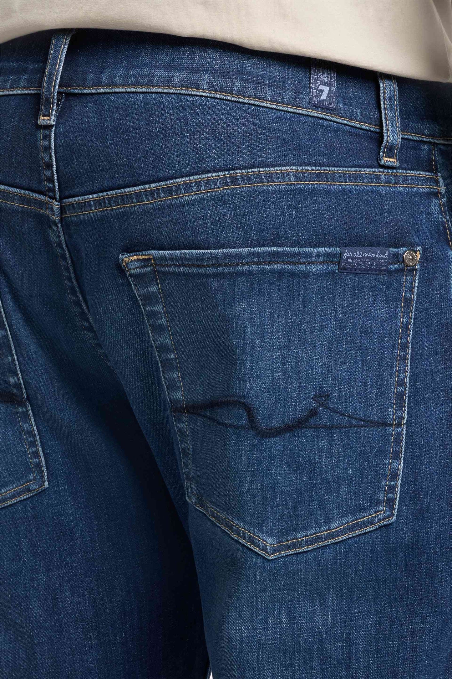 Dark Slate Gray ג׳ינס ארוך לגברים The Straight – Straight Leg SEVEN FOR ALL MANKIND