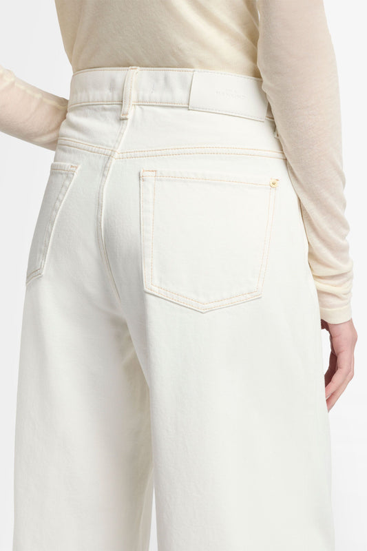 Antique White ג'ינס ארוך לנשים Bonnie – Barrel Leg SEVEN FOR ALL MANKIND