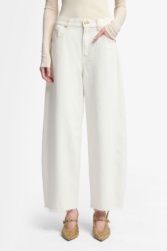 Beige ג'ינס ארוך לנשים Bonnie – Barrel Leg SEVEN FOR ALL MANKIND