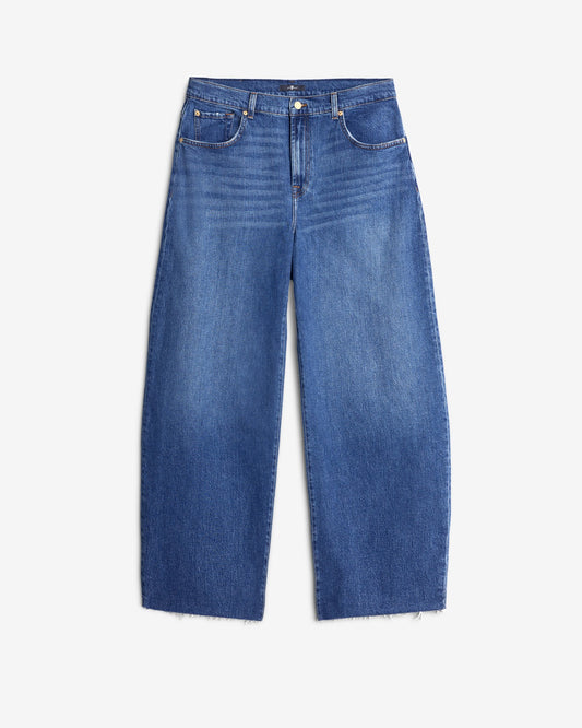 White Smoke ג'ינס ארוך לנשים Bonnie – Barrel Leg SEVEN FOR ALL MANKIND