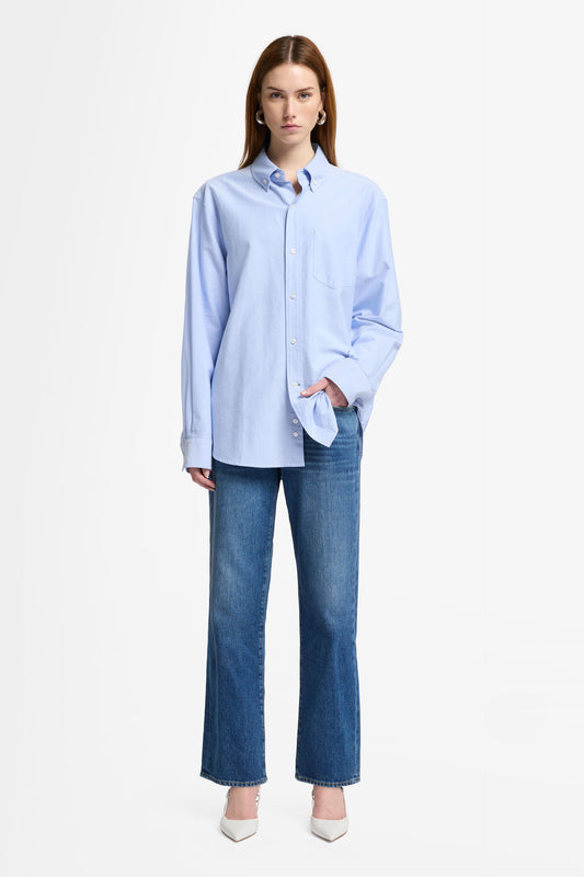 White Smoke ג'ינס ארוך מקוצר לנשים Calie – Straight Leg SEVEN FOR ALL MANKIND