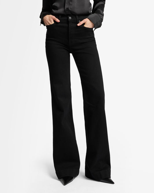 White Smoke ג'ינס ארוך לנשים Modern Dojo Flare – High Fit SEVEN FOR ALL MANKIND