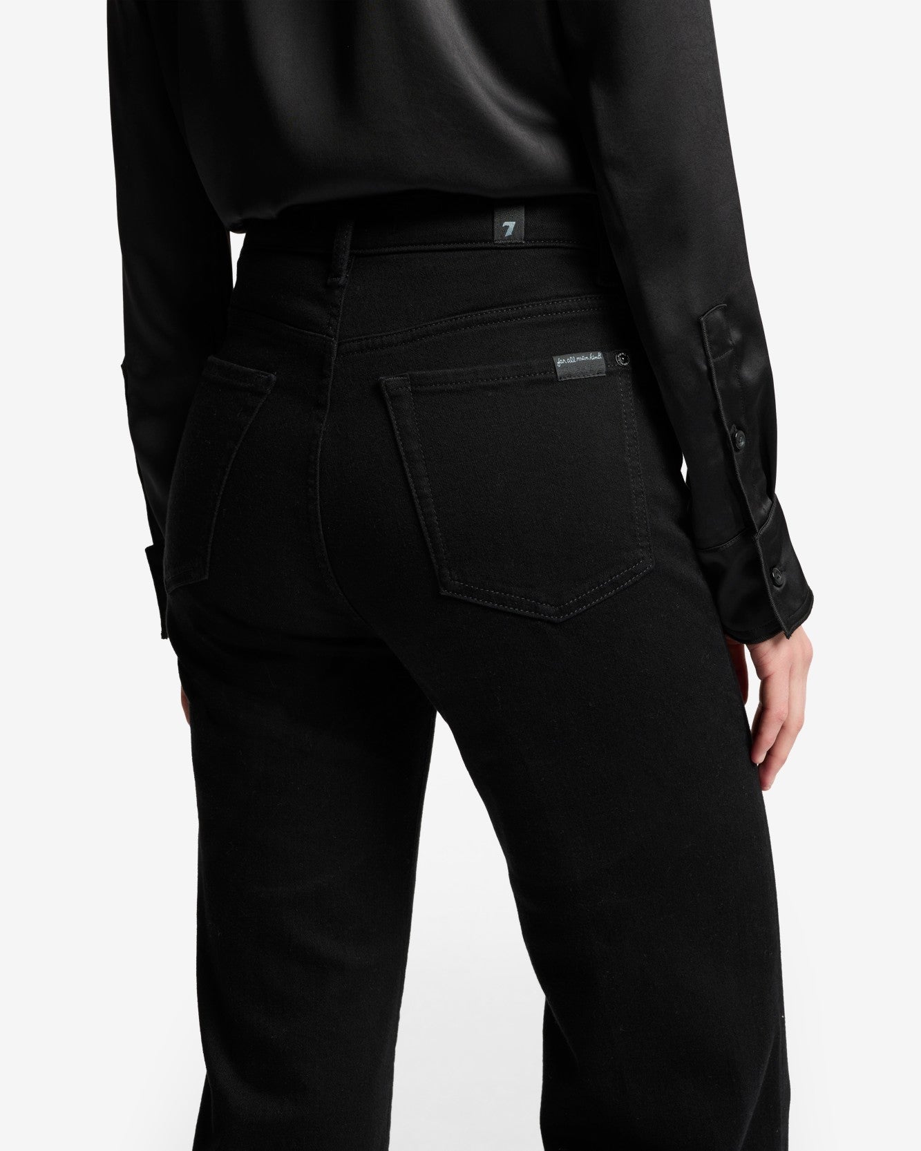 Black ג'ינס ארוך לנשים Modern Dojo Flare – High Fit SEVEN FOR ALL MANKIND