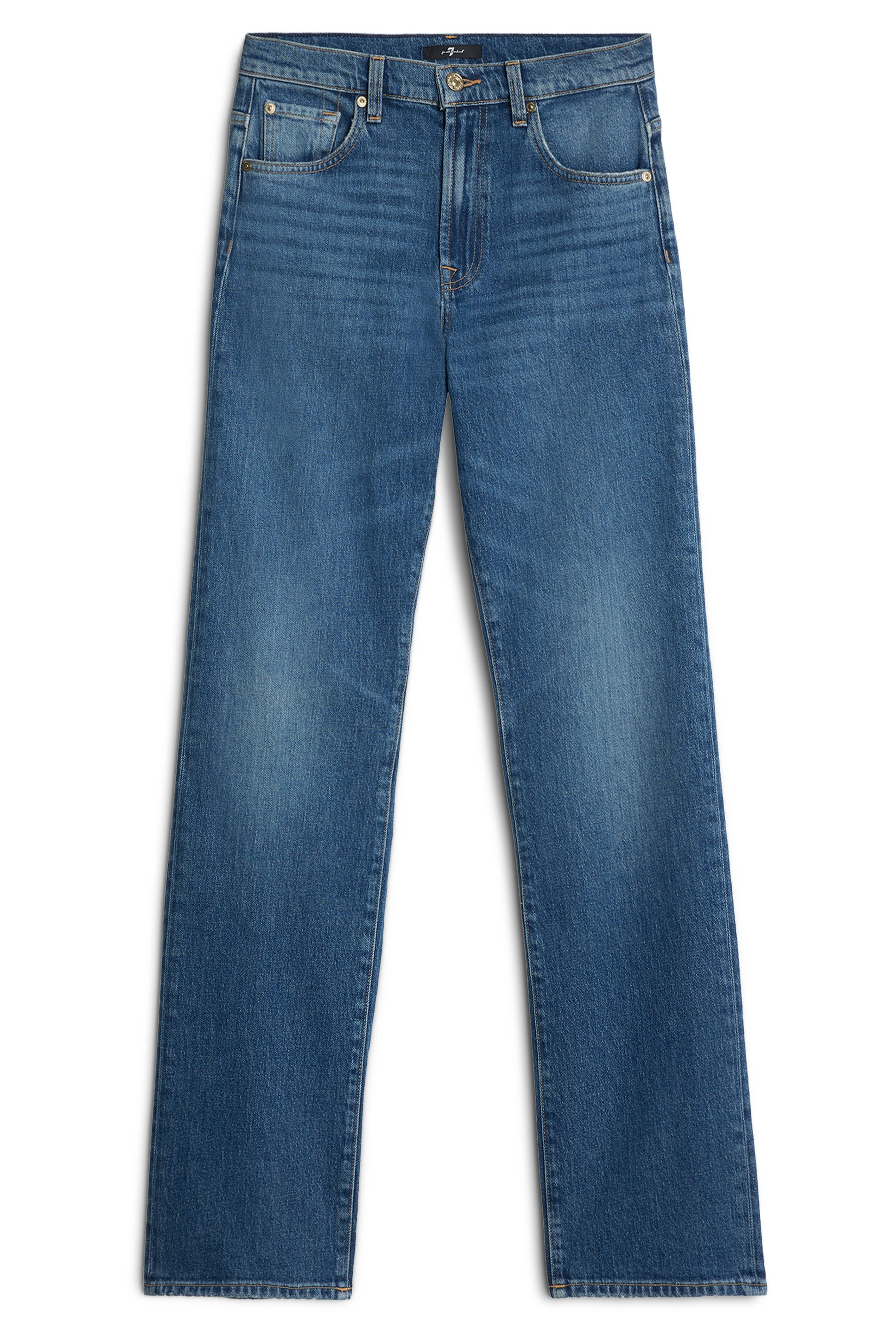 Dark Slate Gray ג'ינס ארוך לנשים Tess – Straight Leg SEVEN FOR ALL MANKIND