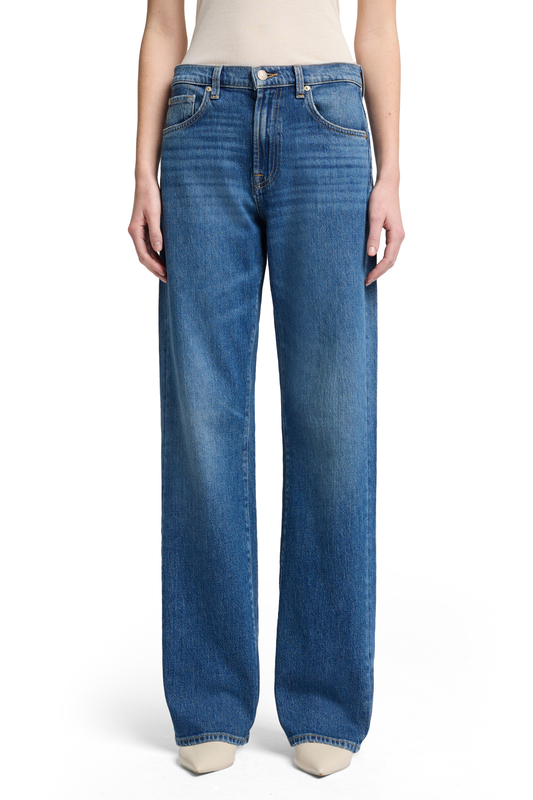 Dark Slate Gray ג'ינס ארוך לנשים Tess – Straight Leg SEVEN FOR ALL MANKIND