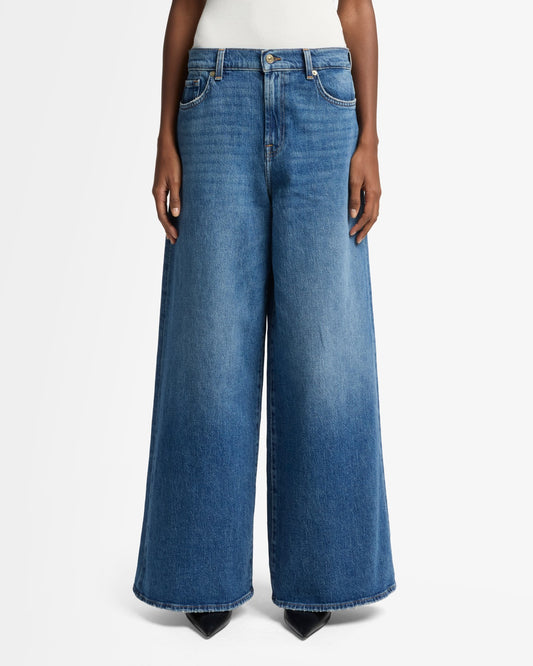 White Smoke ג'ינס ארוך לנשים Marie – Wide Leg SEVEN FOR ALL MANKIND