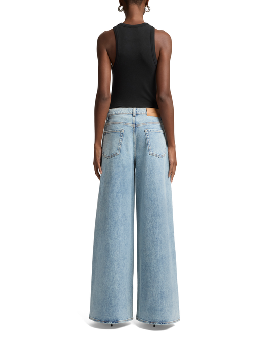 Light Slate Gray ג'ינס ארוך לנשים Marie – Wide Leg SEVEN FOR ALL MANKIND