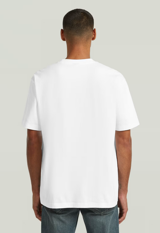 Lavender טי שירט קצרה לגברים Structured Relaxed Base G STAR