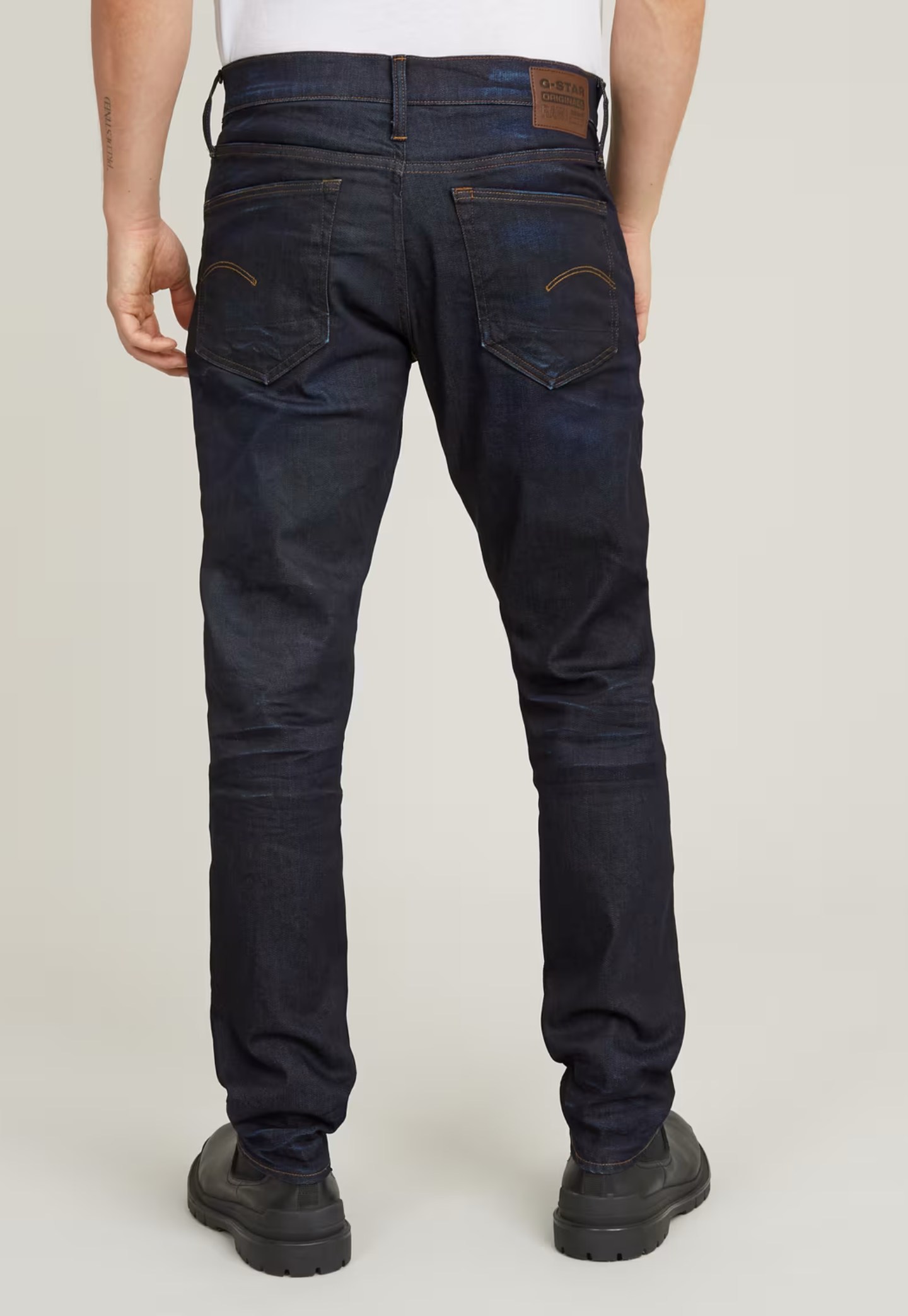 Dark Slate Gray ג׳ינס ארוך לגברים 3301 - Straight Fit G STAR