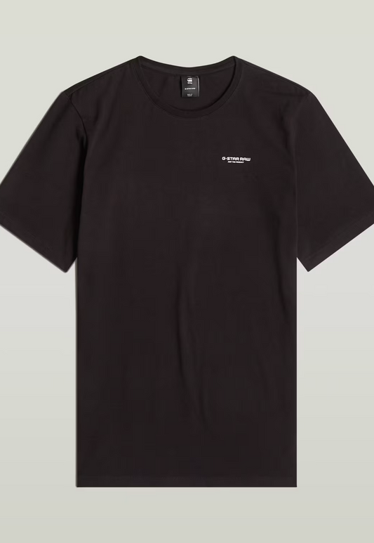 Black טי שירט לגברים Slim Base Rib Stretch G STAR