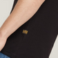 Black טי שירט לגברים Slim Base Rib Stretch G STAR