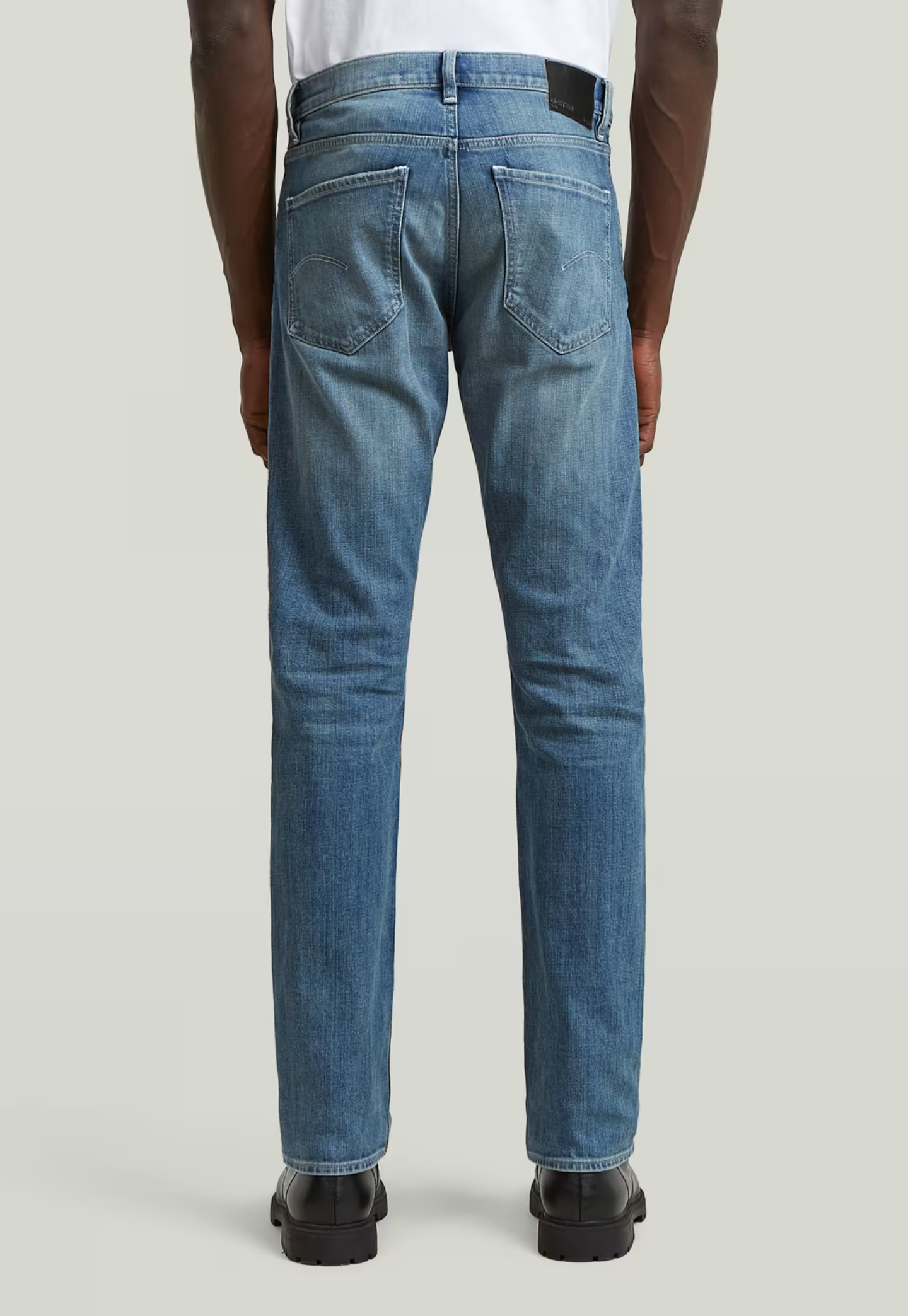 Light Gray ג'ינס ארוך לגברים Mosa - Straight Fit G STAR