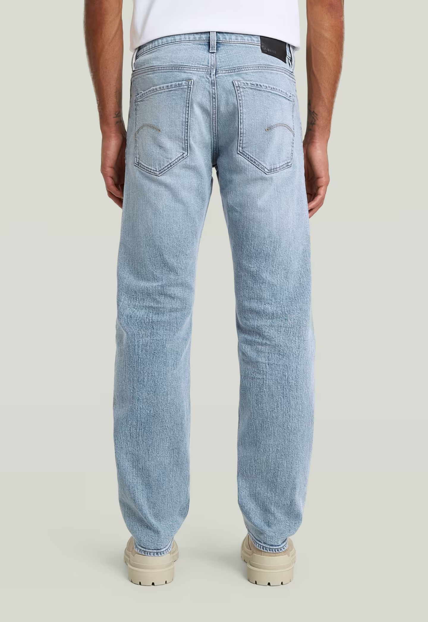 Light Gray ג׳ינס לגברים Mosa - Straight Fit G STAR