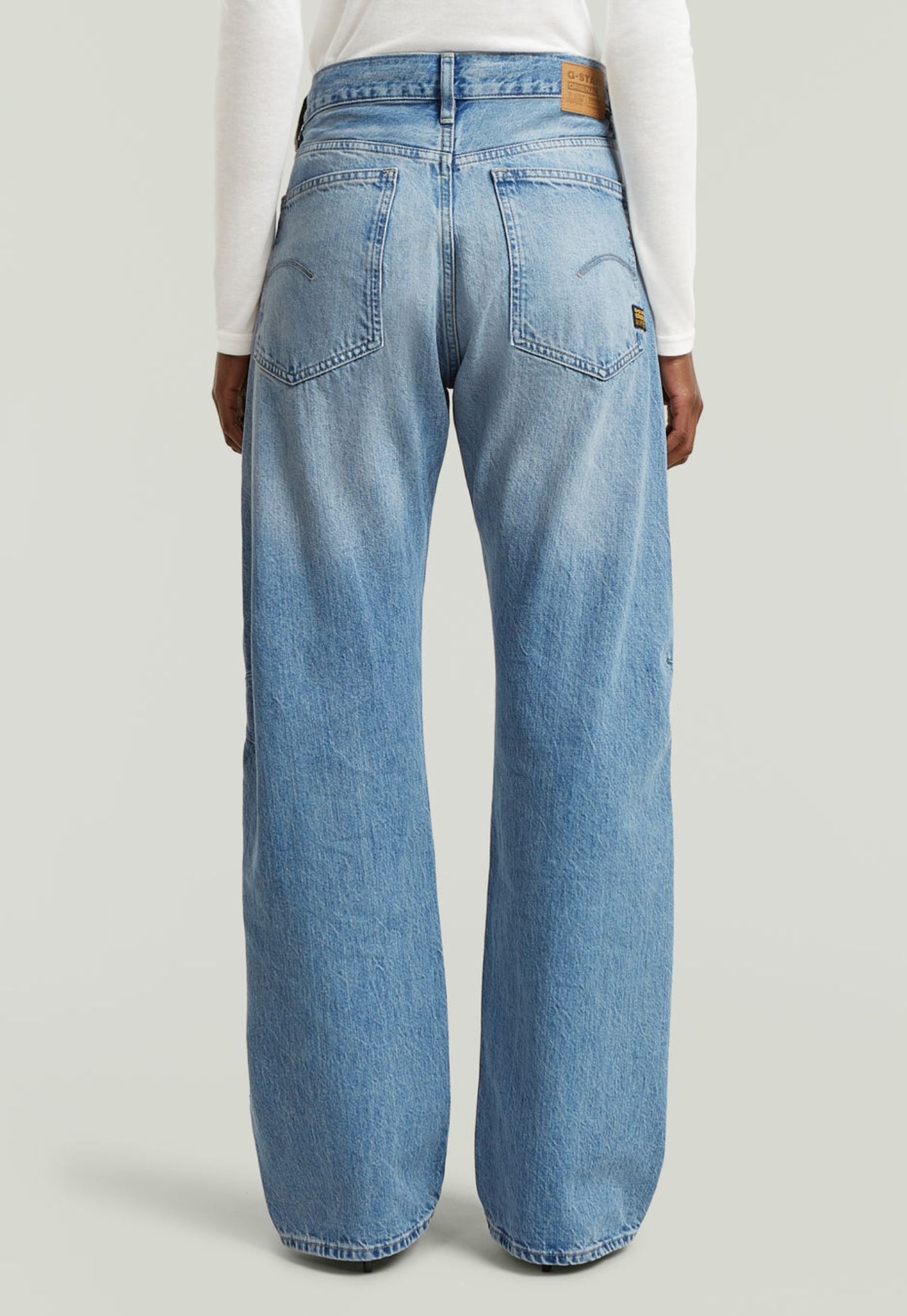 Light Gray ג'ינס ארוך לנשים Bowey 3D - Relaxed fit G STAR