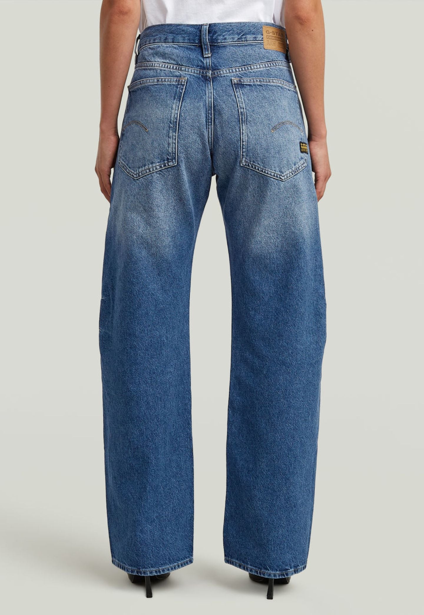 Light Gray ג'ינס ארוך לנשים Bowey 3D - Relaxed fit G STAR