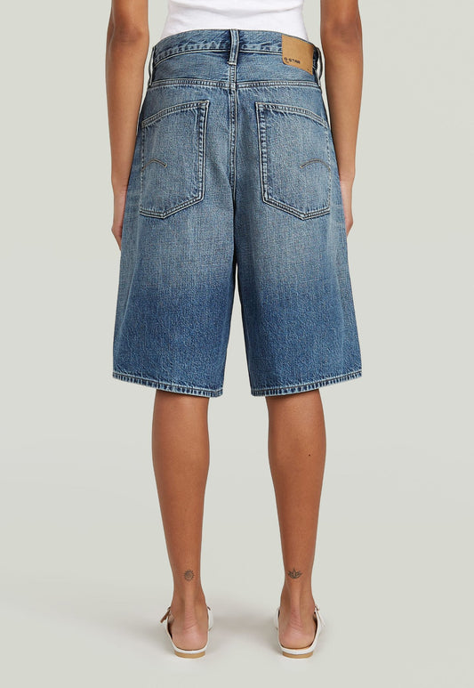 Light Gray ג'ינס קצר לנשים Clean Edge - Wide Fit G STAR