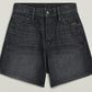Dark Slate Gray ג'ינס קצר לנשים Jett High Clean Edge - Regular Fit G STAR