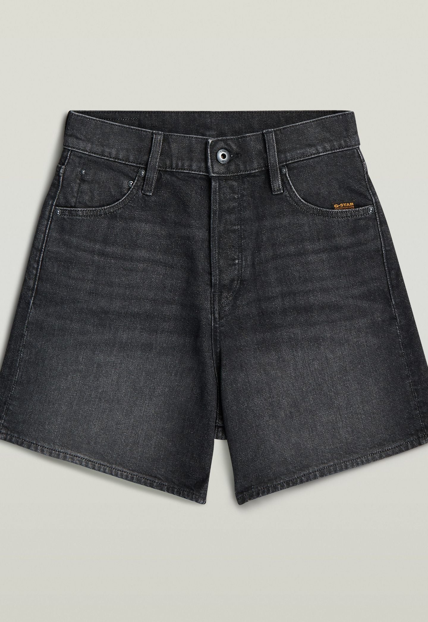 Dark Slate Gray ג'ינס קצר לנשים Jett High Clean Edge - Regular Fit G STAR