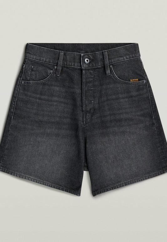 Dark Slate Gray ג'ינס קצר לנשים Jett High Clean Edge - Regular Fit G STAR